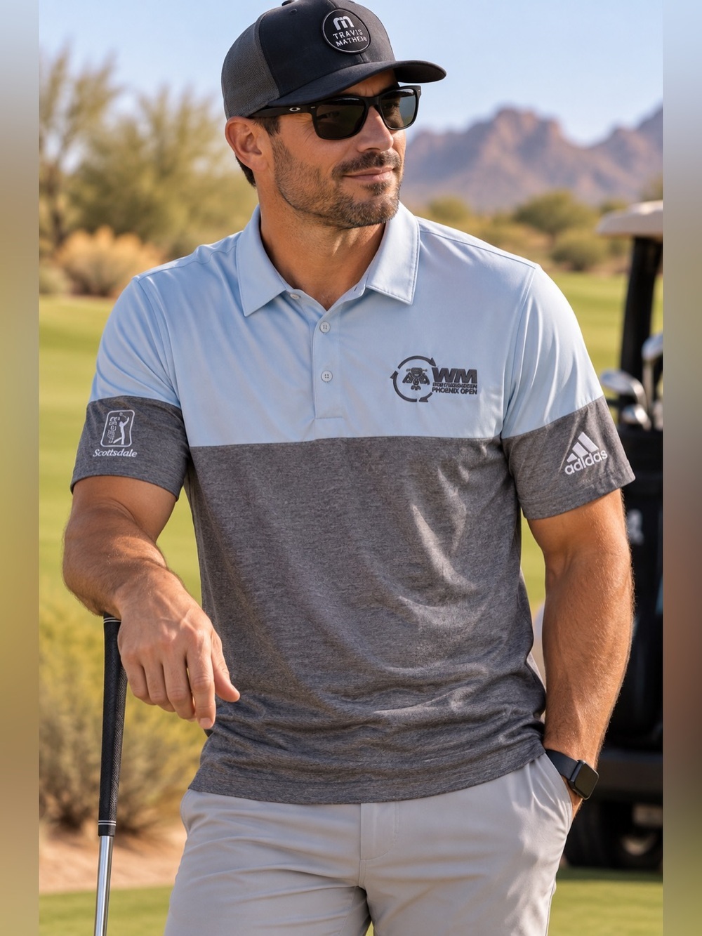 Adidas Waste Management Phoenix Open Golf Polo